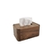 Household 17.5x11.5x8.5 Cm Walnut Tissue Box Wooden Storage Square Luxury