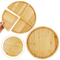 Anti Bacterial Bamboo Wooden Tray With 4 Dividers