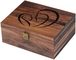 Walnut Souvenir Wooden Packaging Box With Latch And Lid