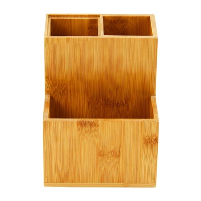 Wooden Bamboo Kitchen Organizer Cooking Utensil Set With Holder Stationery