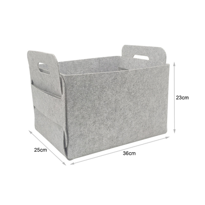Custom Modern Storage Baskets Set 100% Polyester Felt Containers For Organizing Home Items
