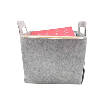 Custom Modern Storage Baskets Set 100% Polyester Felt Containers For Organizing Home Items