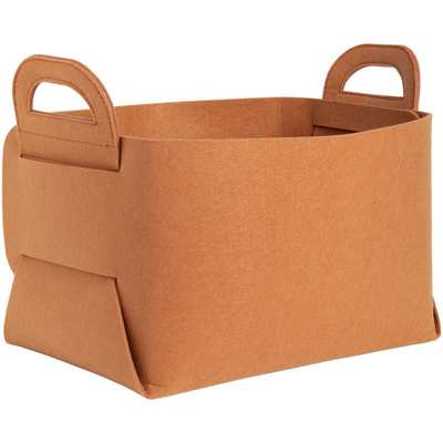 Rectangular 100% Polyester Felt Clothes Storage Containers Opp Bag Packed Customizable Package