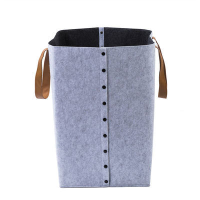 Customized Color Modern Polyester Felt Storage Baskets For Clothes Organization