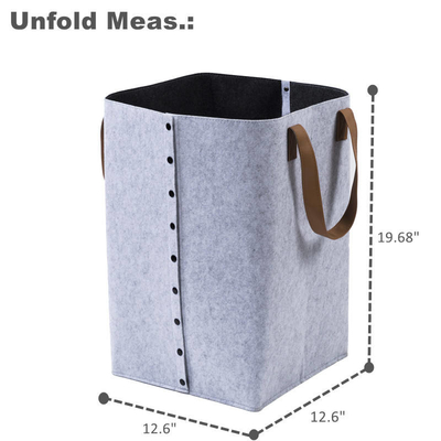 Customized Color Modern Polyester Felt Storage Baskets For Clothes Organization