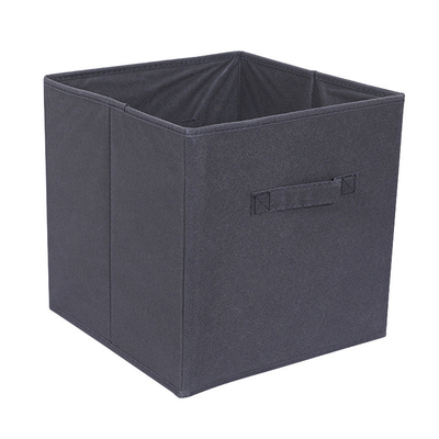 Foldable Breathable Fabric Non Woven Storage Cube Open Top 27*27*28cm