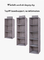 Six Compartments Non Woven Storage Hanging Closet Shelf 27*27*80cm