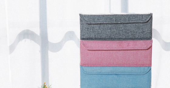 Washable Bra Foldable Linen Storage Boxes Cubes With Lids 200g