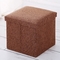 Padded Seat Linen Storage Boxes Storage Ottoman Cube 30*30*30cm