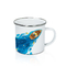 Sublimation Blank Drinking Water Mug 12oz Vintage Enamel Coffee Cups 30g