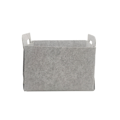 Polyester Collapsible Felt Storage Basket 13.8&quot;X10.2&quot;X8.6&quot;