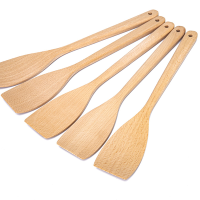 Acacia Beech Wood Spatula Kitchen Pot Shovel Burr Free Surface