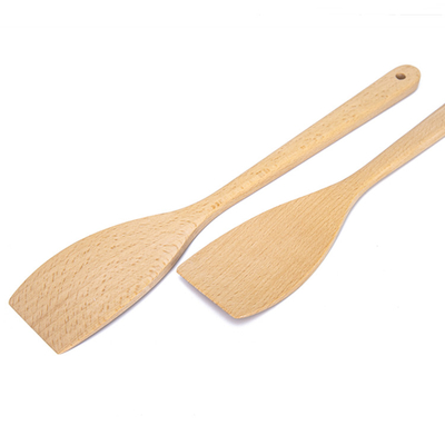 Acacia Beech Wood Spatula Kitchen Pot Shovel Burr Free Surface